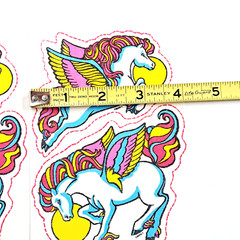 VTG Mark 1 Scratch N Sniff 80s Iron-On Patch Pegasus Mythical Rainbow 1984 Set 2