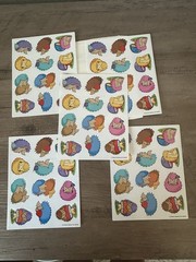 VTG hedgehog stickers Carson-Dellosa SUPER CUTE! 5 full sheets