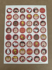Charles M Schulz Peanuts Snoopy & Friends Sticker Sheet Large Format Hallmark