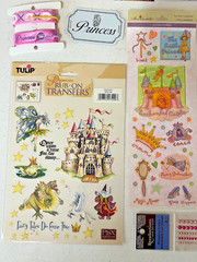 Princess Scrapbook Crafting Kit – Paper, Ribbon, Embellishment, Stickers