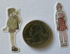 MINI VELLUM YOUNG LADIES ASSORTMENT Stickers(10pc) Girls•People•Cutie•Females•