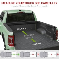 Soft Tri-Fold Tonneau Cover for 2009-2026 Dodge Ram 1500 5.7ft Bed Crew Cab