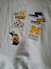 michigan wolverines Stickers Journaling Scrap Booking Sports Etc.#2