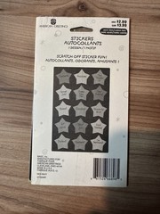 Star Sticker Lot 20 Packs Glitter Holographic Scratch Off