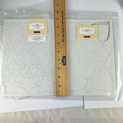 Close To My Heart Dimensional Elements Hearts & Stars Cardstock Shapes