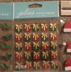 Lot 7 Pks Christmas Stickers For Crafts/Scrapbook Recollections & Jolee’s 3-D