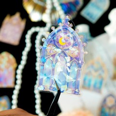 30-Piece Holographic Clear Stained Glass Window Stained-glass