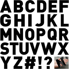 145 Pcs 20 Sheets 4 Inch Large Letter Stickers for Bulletin Boards Alphabet Viny