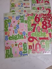 CLOUD 9 Design Scrapbooking Stickers Alphabet Borders Words Lot Of 59 NIP
