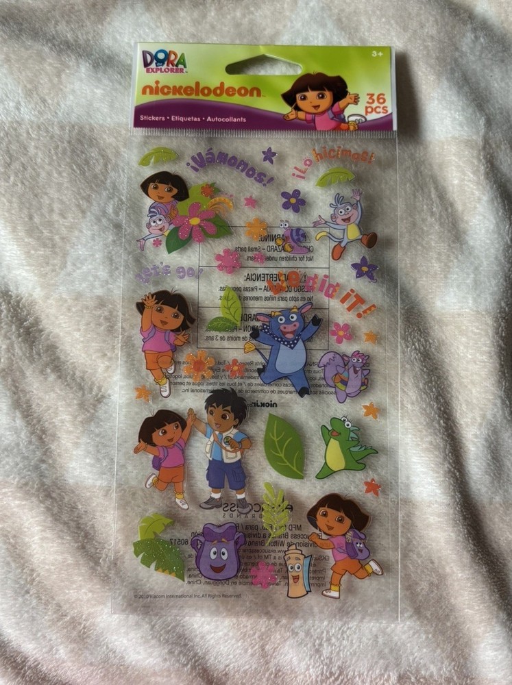 DORA THE EXPLORER Boots Diego Backpack Spanish Nickelodeon Jolee’s Stickers Y2K
