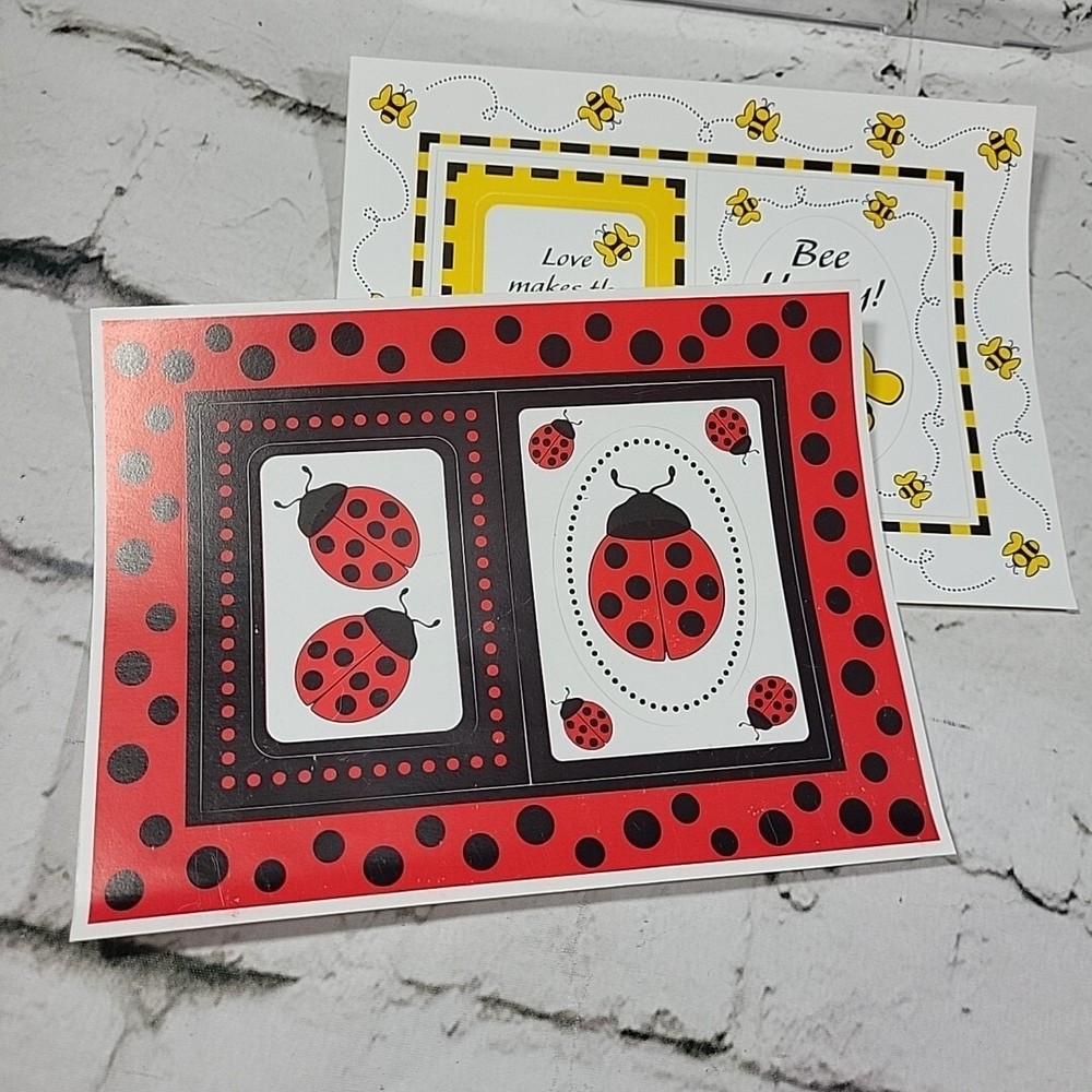 Scrapbooking Stickers Photo Frames Lady Bugs Bumble Bees Lot Great Way Products