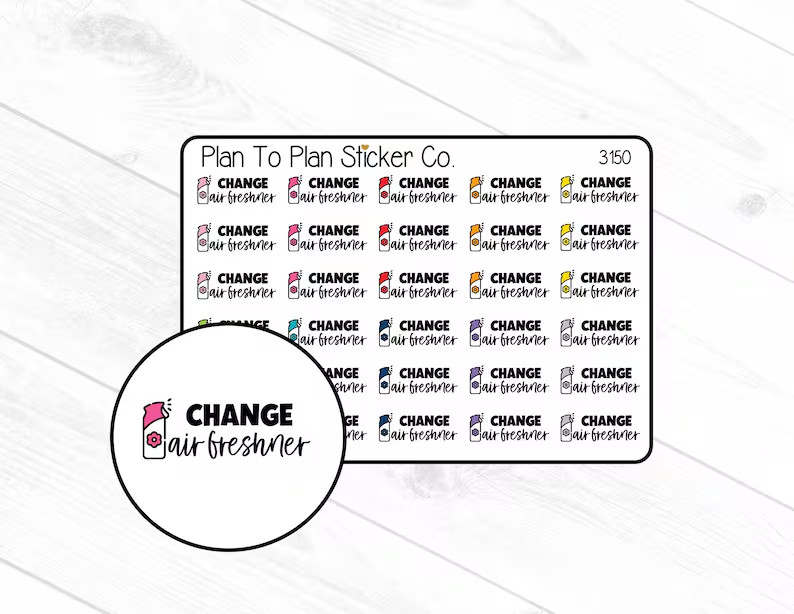 3150~~Change Air Freshener Planner Stickers.