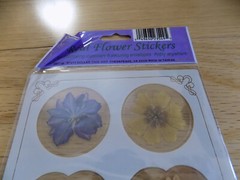 Vintage Real Pressed Flower Sticker secure stationery & envelopes stickers
