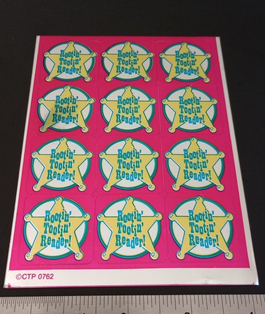 Vintage Stickers CTP Foil Mylar Sticker Sheet VTG 80’s RARE