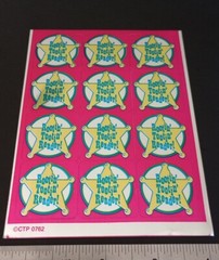 Vintage Stickers CTP Foil Mylar Sticker Sheet VTG 80’s RARE