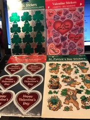Your Choice One NOS Holiday Stickers-St. Pats, Valentine, (Easter scratch&sniff)