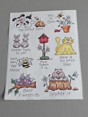 Vintage ProvoCraft Stickers Designed By Kristin Cook Cute Animals With Puns