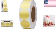High-Quality 1000 Gold Foil Labels – Self-Adhesive Round Stickers for All Needs