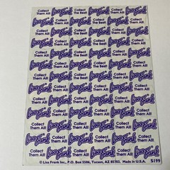 Vintage Lisa Frank Markie Bears Penguins Ghosts Halloween Sticker Sheet S199