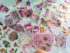 Set Of 48 Washi Magic Potion Gold Foil Stickers Scrapbooking Junk Journal