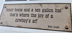 All My Memories adhesive die cut accents Cowboy Herb Notes