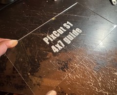PixCut S1 Cut Guide for 4 in x 7 in – jig to make your own sticker vinyl stencil