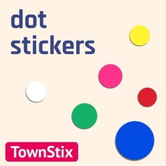 15,000 Red Round Dot Stickers – Self-Adhesive