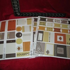 SEI Madera Island Cardstock tabs frames labels scrapbook 4 12 x 12 sheets