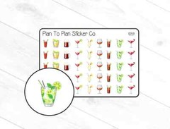 1059~~Alcohol Drinks Planner Stickers.