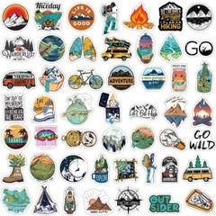 25 Hiking Outdoor Explore Nature Cute Stickers Decals