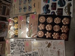 Huge Scrapbook Embellishment Lot Stickers Craft Supplies New