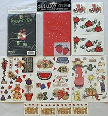 New Vintage Lot of Provo Craft Sheets of Garden Stickers & Die Cuts & Laser Cuts