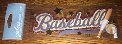 Jolees Baseball Base BALL Title Play Bat Field Helmet Sports Scrapbook Sticker
