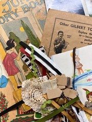 Vintage Childrens Ephemera Junk Journal Pack Book Pages Collage Crafts