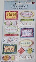 *YOU CHOOSE* Jolee’s/Others HAPPY BIRTHDAY Party Dimensional/Non-Dimen. Stickers
