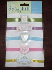 Daisy Hill LOT Of 2 1-Sweet Baby Stitched Tags 1-Sweet baby Dimensional Stickers