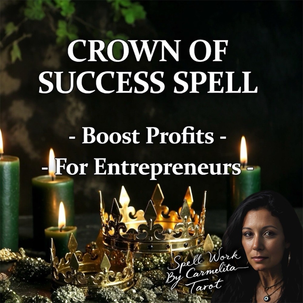 Crown Of Success Spell With Physical Sigil Sticker