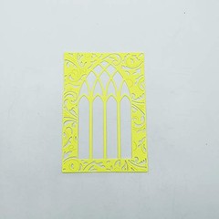 Metal Door Window Frame Lace Background Cutting Door and window lace frame