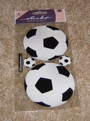 EK Success Sticko Photo Real Sticker ~ SoccerBalls