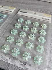 Sticker Lot Flowers Scrapbooking 3D Stickers Floral Gemstone Spring #118