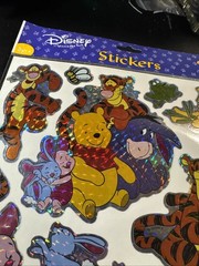 Winnie The Pooh Holographic Stickers 1 Sheet (9-3/4 x 8 inches) Brand New-Disney
