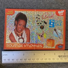 Rare Vintage Frosted Cheerios Solange Knowles Advertising Sticker SHEET