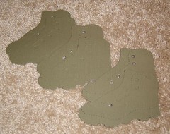 AccuCut Hiking/Army Boot…..Lot of Six in Green.