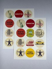 Cavallini & Co. New York City Vintage Sticker Set, Assorted