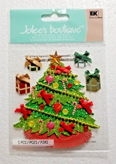 Jolee’s Boutique Traditional Christmas Tree & Presents Dimensional Stickers