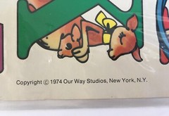 VTG 1974 Our Way Studios Stickers #2001 Giant Size ABC Stickers All 26 Letters