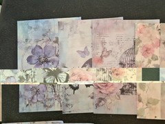 100Pc Floral Abundance Scrapbooking JJ Craft Papers No Duplicates