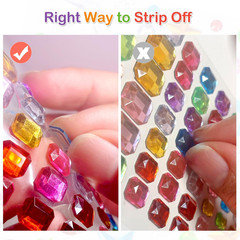 3165Pcs Gem Stickers Crystal Crafts – Self-Adhesive Stickers, Sticker Earrings,