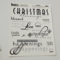 NEW Lot CHRISTMAS HOLIDAY Scrapbooking Borders Words Cardstock Stickers Alphabet
