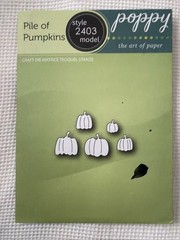 Poppy Stamp Cut Dies Bundle With 8 Fall Autumn Leaves Themed
